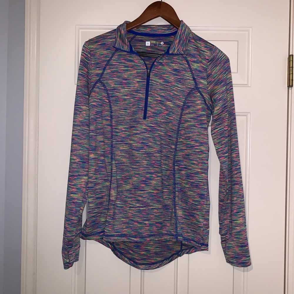 Athletic quarter zip jacket multicolor